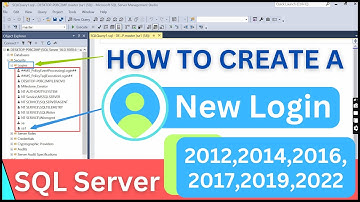 How To Create a New Login / User In SQL Server #sql  #sqlserver