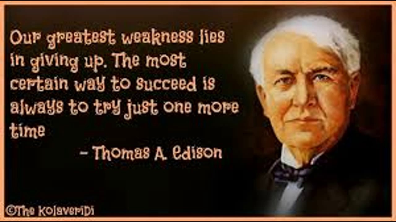 Just try new. Tomas edisonweakness. Tomas Edison weakness.