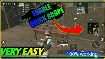How To Enable Quick Scope In Pubg Mobile Lite||Pubg Mobile Lite Enable Quick Scope||100% working.