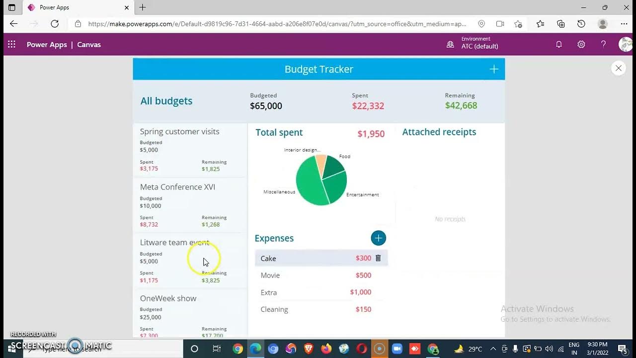 Lesson383TemplatesBudget TrackerPower Apps 1000 Videos YouTube