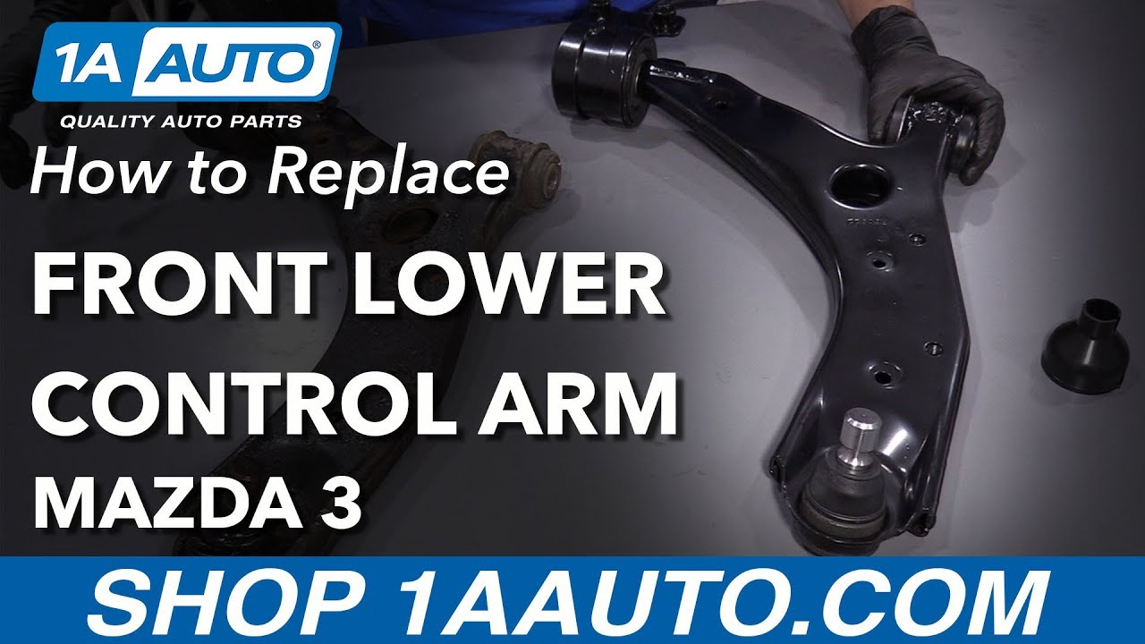 How to Replace Front Lower Control Arm 03-09 Mazda 3 - YouTube