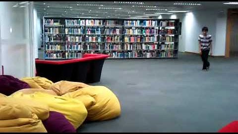 A villager in Monash University library