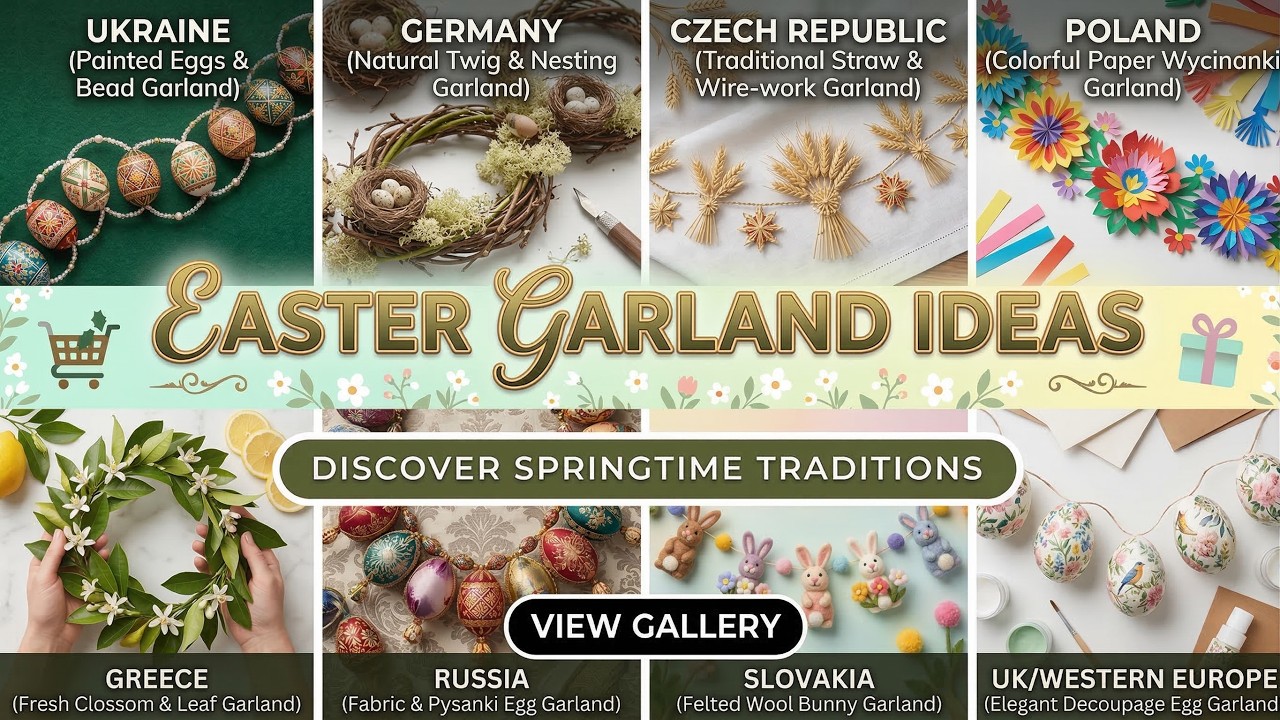 Easter Garland Ideas to Transform Your Mantel This Spring