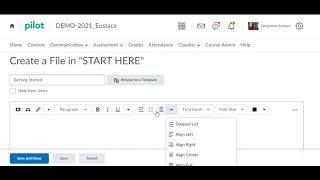 Pilot_create start her folder and start here document