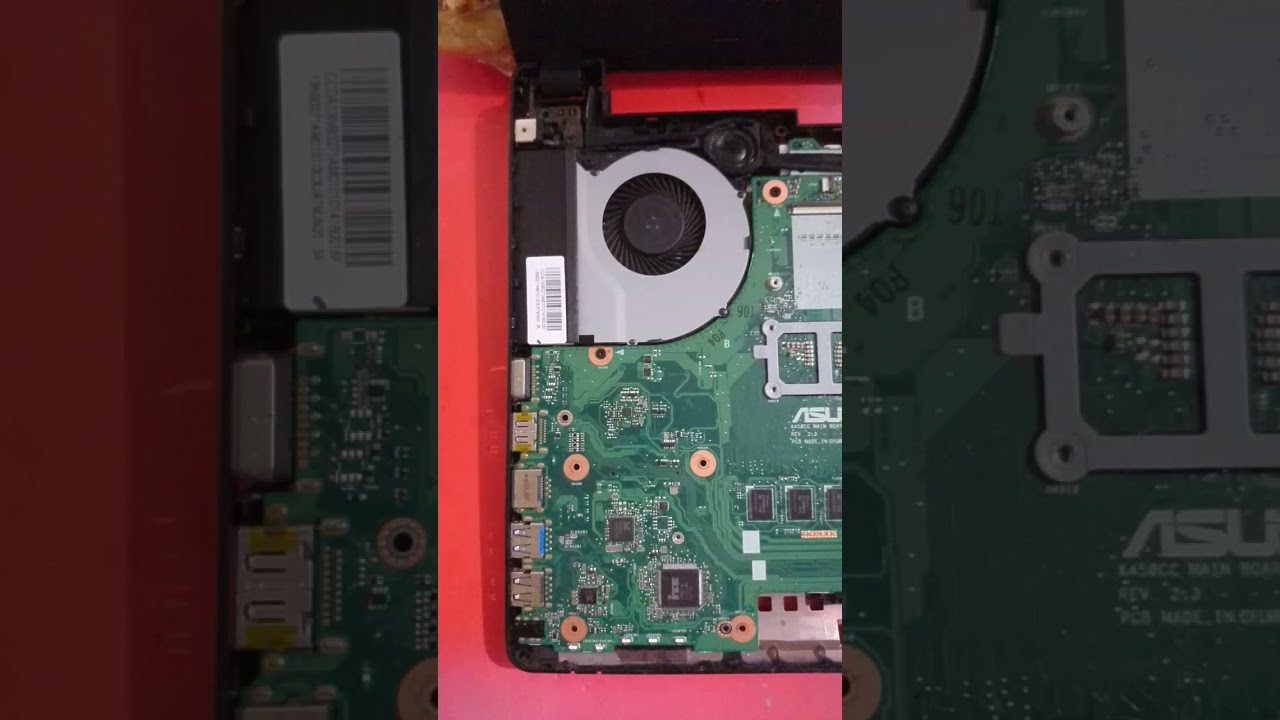 look inside mainboard asus a450cc