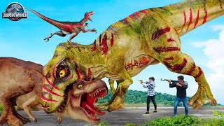 Best Dinosaur T-rex Attack | Lost In Jurassic World 4 | T-rex chase | Dinosaur Movie | Ms. Sandy by Ms Sandy 711,030 views 8 months ago 24 minutes