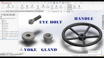 SDNR Valve Design | Complete Assembly Part 4 | Trim Parts - Gland , Eye bolt , Handle & Yoke