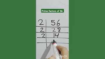 Prime factorization of 56| lcm of 56 ka lcm#lcm #lcmbhagvidhi#maths #lcmtricks #primefactorisation