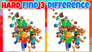Hard Find the difference - MINECRAFT | 100%Fail | Spot The Difference Ep - 19