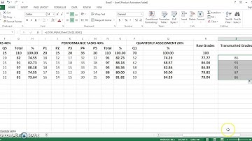 How to compute grades in Microsoft Excel?