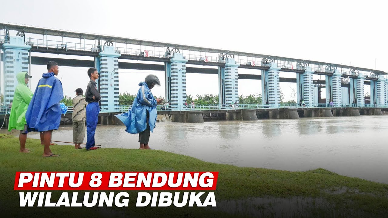 Lampaui Batas Normal, Pintu Air Nomor 8 di Bendung Wilalung Dibuka