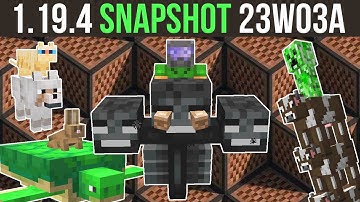 Minecraft 1.19.4 Snapshot 23W03A - Who