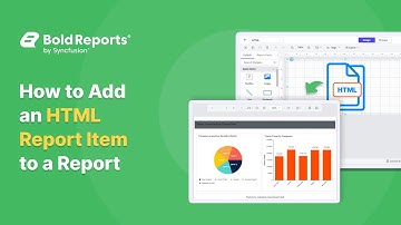 How to Add an HTML Report Item Using the Report Designer | Bold Reports