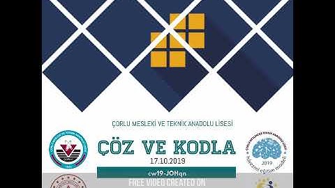 EU CODE WEEK COZ VE KODLA   Made with PosterMyWall