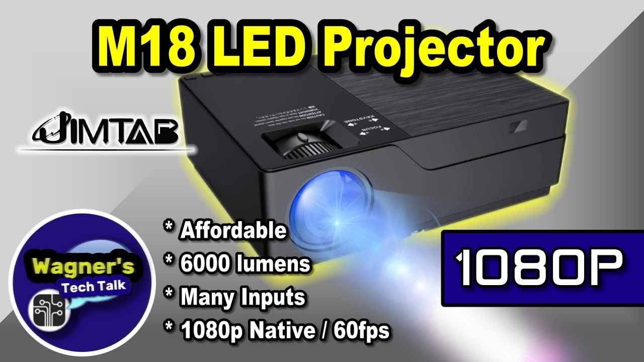Jimtab M18 LED Video Projector: Great 