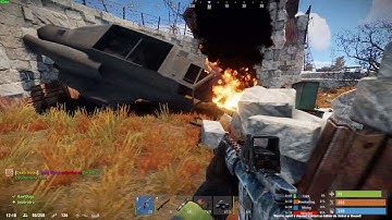 Fastest take down of the Helicopter on rust (10x server)