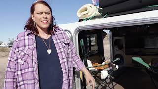 Tour of Solo Woman Living in a Mini Trailer