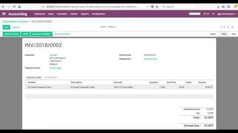 Writeoff full invoice in ODOO from payment wizard