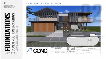 S01-Foundation Layout & Detailing in ArchiCAD | Residential Project