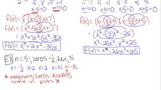 17.2 day 2: Writing polynomial functions given the zeros
