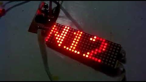 Quang báo 3 LED Ma trận 8x8 PIC16F877A LDNam