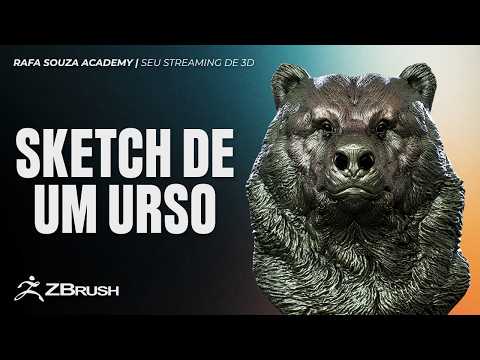 Sketchbook - Creating a bear bust.