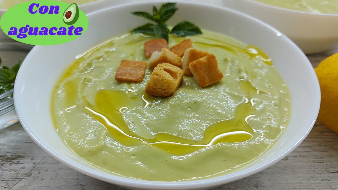 Como hacer CREMA FRÍA de AGUACATE🥑o GAZPACHO en Monsieur Cuisine y Thermomix