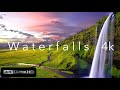 Waterfalls 4k ultrarelaxing musicearth from above