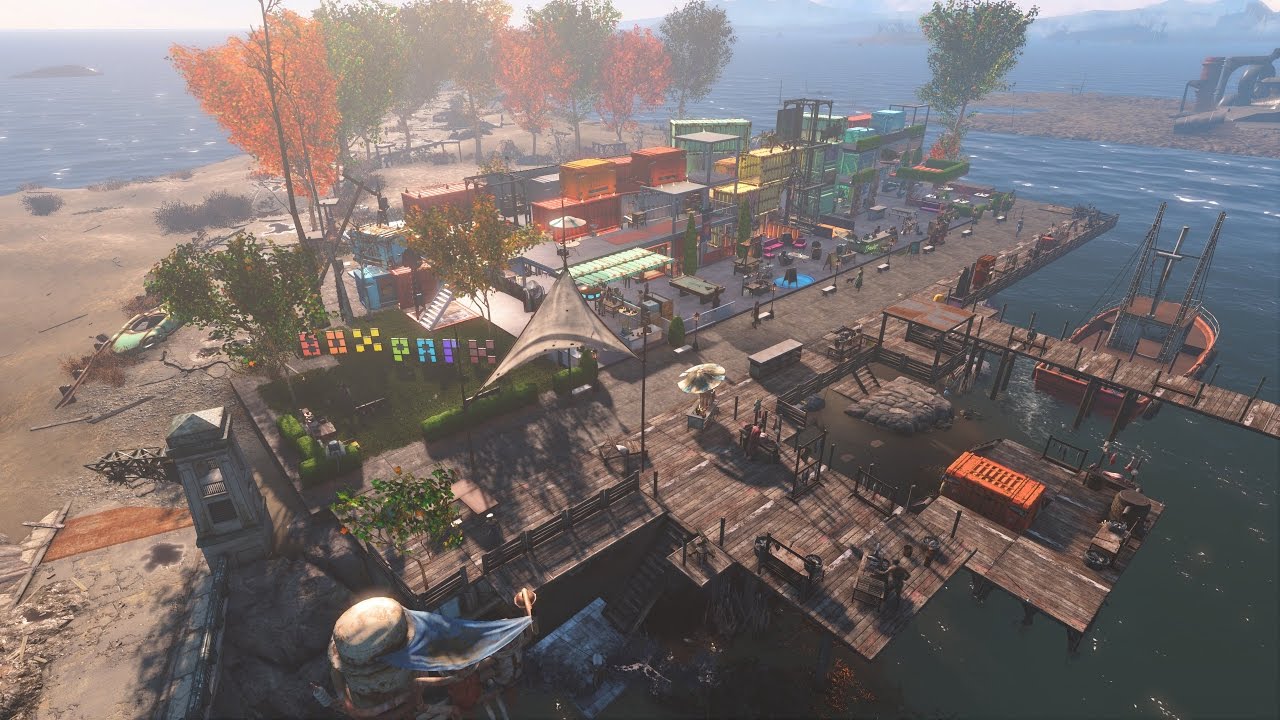 Fallout 4 build Nordhagen Beach ( BOX PARK ) YouTube