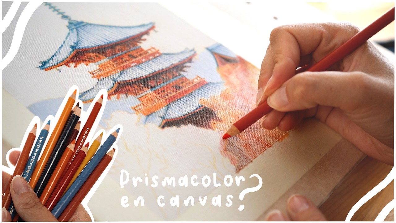 Se puede pintar en lienzo con lápices de colores? 🤔✨