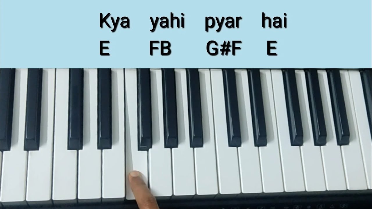 Kya Yahi Pyar Hai Tutorial(Chords+Melody) | Rocky | Keyboard
