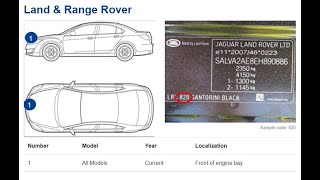 Career Overview Locate LAND ROVER color code easy - watch this video and fix scratches