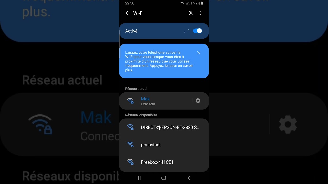 Comment identifier le type de sécurité de votre WIFI (android)