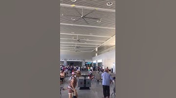 Quạt trần công nghiệp hvls lắp đặt tại sân bay