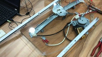 Power window control with Arduino motor shield, using Simulink and Stateflow