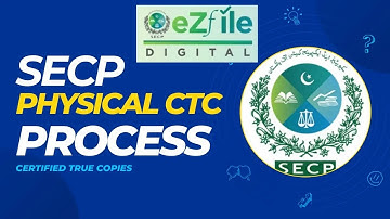 How to apply certified true copy in SECP | SECP CTC Process | SECP Physical CTC Process| SECP eZfile