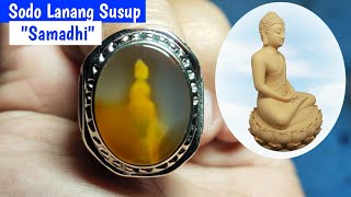 Batu Gambar Patung Buddha - Samadhi | Susup Karang Crystal Chalcedony Spiritual Symbol