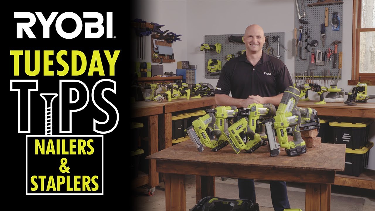 RYOBI Tuesday Tips 18V ONE+ Nailers & Staplers YouTube