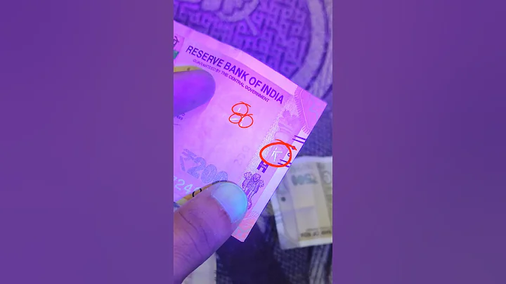 Fake note test with UV #carbon #experiment