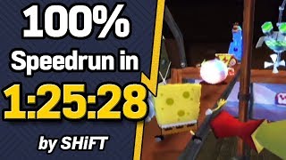 SpongeBob SquarePants: Battle for Bikini Bottom 100% Speedrun in 1:25:28 (WR on 1/18/2019)