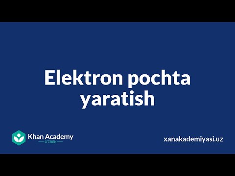 Video: Elektron pochtam uchun yorliqni qanday yarataman?