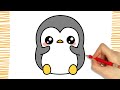 Como Dibujar A Un PINGÜINO KAWAII I Paso A Paso Como Dibujar A Un PINGÜINO KAWAII I Paso A Paso