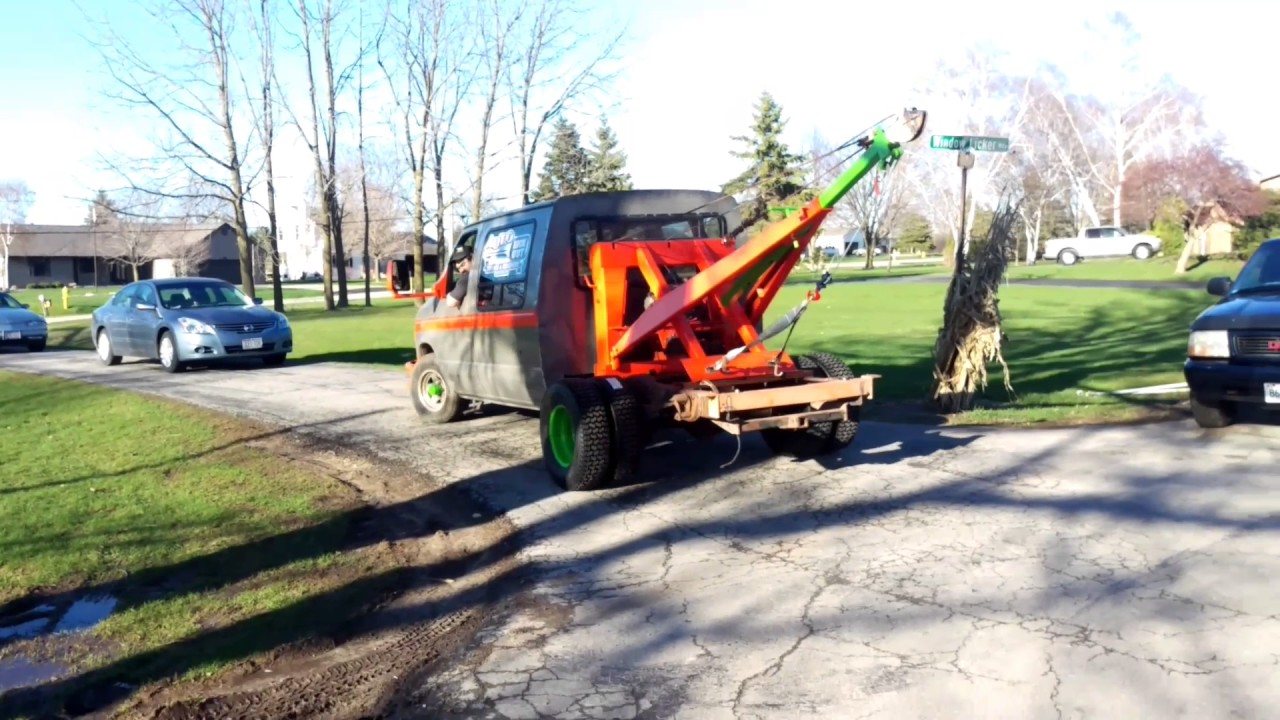 Scott's newest baby is alive! Homemade Tow Truck's first test.
