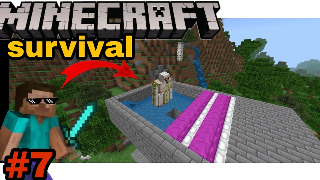 I made a iron farm in my world ||minecraft gameplay #7||funny video ...