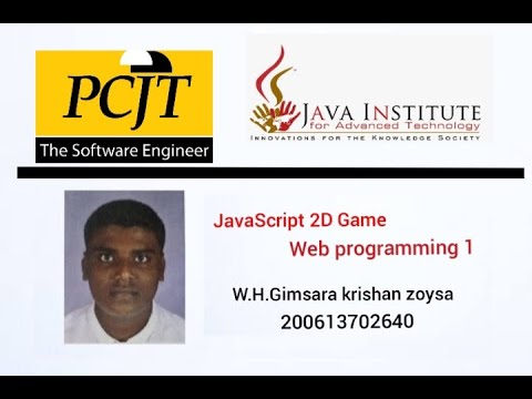 JAVASCRIPT 2D GAME / JAVA INSTITUTE / VISUAL STUDIO CODE