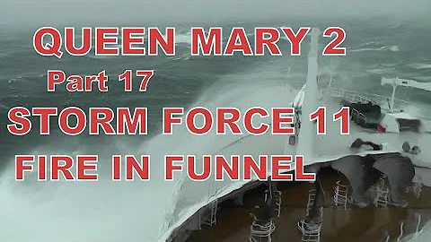 Cunard Queen Mary 2 Cruise 2011 Part 17 Storm Forc...