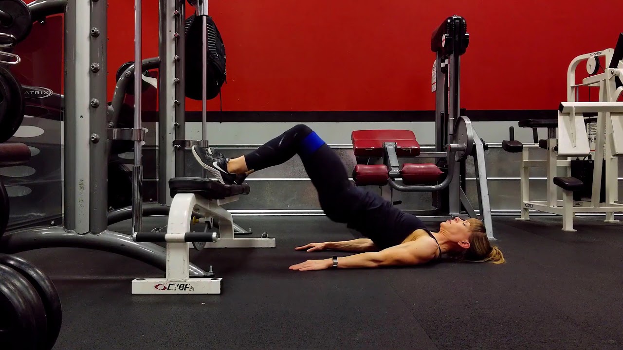 FeetElevated Glute Bridge with Band YouTube