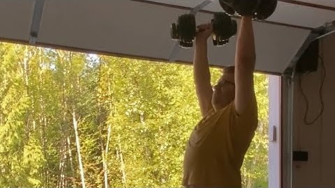 Day 80: Can a lazy 48 year old get back in shape? #overheadpress