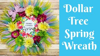 Wonderful Wreaths: Dollar Tree Spring Is Here Wreath