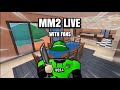 ROBLOX MM2 WITH FANS 🔴LIVE🔴 Hitting 25k Subscribers Before My Birthday April 27th Day 6